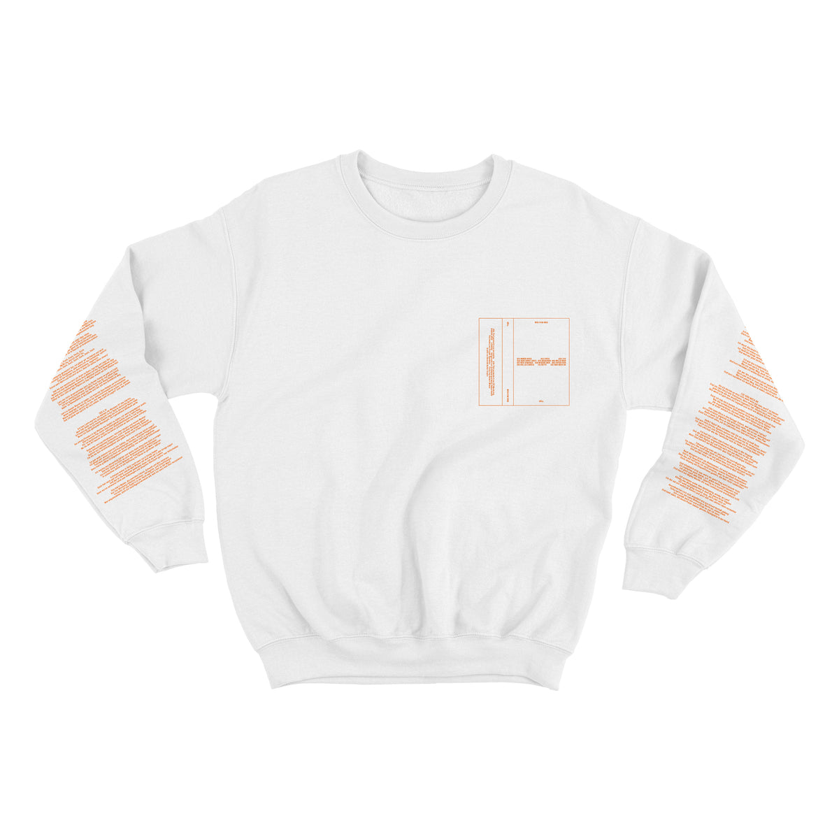 WEG VOM WEG Sweater Text (white)